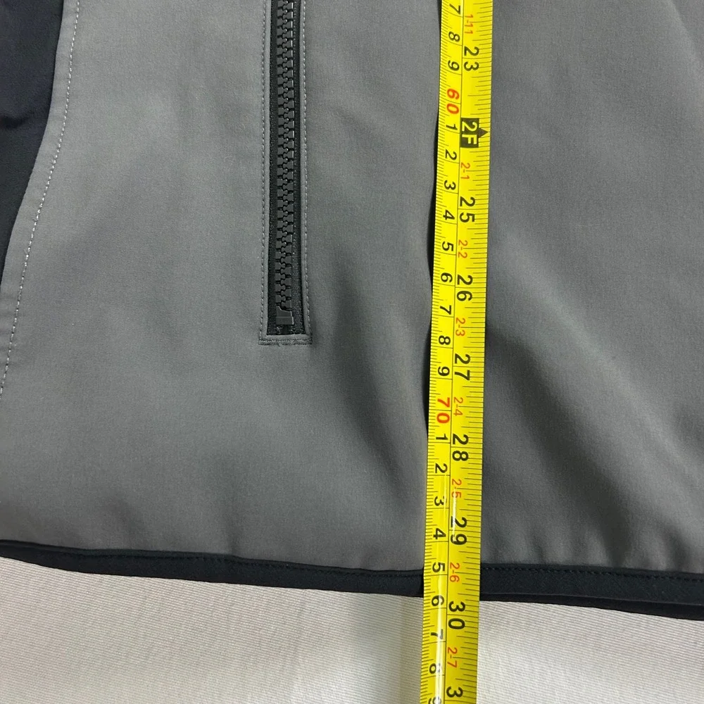 Duluth Trading Windfront Vest Softshell Full Zip Pockets Gray Black Outdoors 3XL